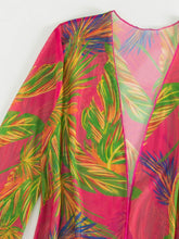 Load image into Gallery viewer, Botanical Print Tube Top, Swim Bottoms, and Cover Up Set
