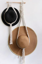 Load image into Gallery viewer, Macrame Double Hat Hanger
