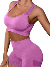 Load image into Gallery viewer, Cutout Scoop Neck Tank and Shorts Active Set
