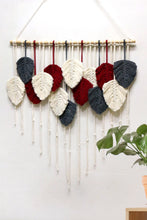 Load image into Gallery viewer, Hand-Woven Feather Macrame Wall Hanging
