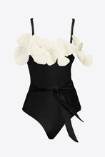 Load image into Gallery viewer, Contrast Flower Detail One-Piece Swimsuit
