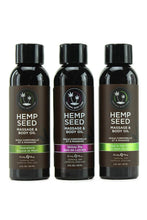 Load image into Gallery viewer, Hempseed Massage Oil Gift Set in 2oz/59mL x 3
